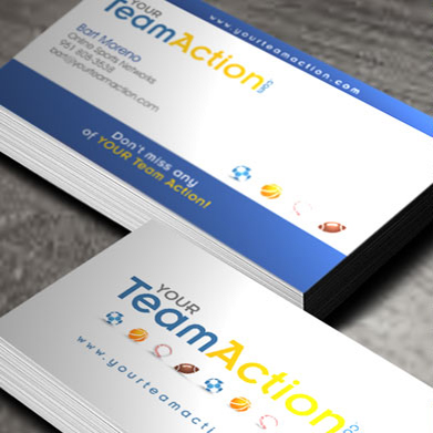 Your Team Action Business Cards