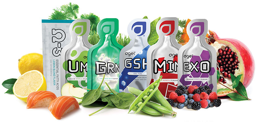 Agel product collage